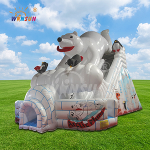 Tobogán Inflable de PVC con Diseño de Oso Polar WINSUN para Uso Público en Centros Comerciales y Jardines - Product Image 1