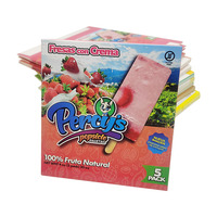 Refroidisseur de cartes en papier kraft recyclé léger plateau à sucettes glacées boîte d'emballage kraft gaufrage pour produits alimentaires congelés