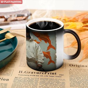 Mug en céramique givré mat 11oz, tasse magique activée par la chaleur, décoration de chambre - Product Image 5