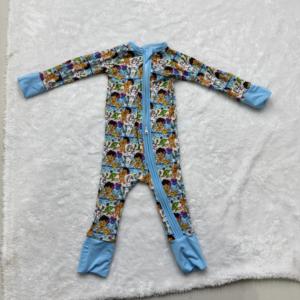 Mystery Box Ready to Ship <strong>Blind</strong> Box Mix Size Mix Print Bamboo Clothes Toddler Sleepers Character Print Baby Bamboo Zippy Pajamas - Product Image 1