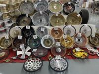 Velg Roda Lapis Emas Elektroplating Model Straight Lace Wire Spoke 72/100 Spoke Deep Dish Ukuran Kustom Pengganti Roda Sedan Klasik