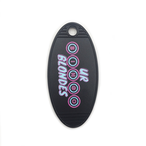 Personalized Oval <b>Keychain</b>, <b>Customized</b> Text or Logo Key Tag, Retro Motel <b>Keychain</b>, Bulk Keys, Wedding Favors Party Gift - Product Image 3