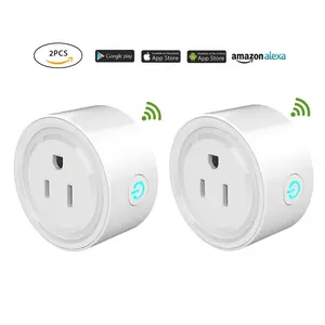 GXPR with Google OEM us america mini wi-fi smart plug alexa Assistant for Home Electrical Plug 16A Tuya Industrial White