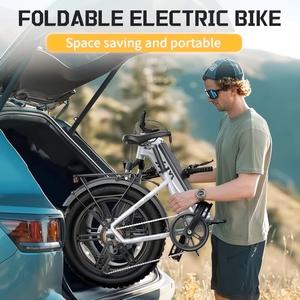 2026 EU Stock Buddy Pro F008 20 "<span class=keywords><strong>pieghevole</strong></span> grasso pneumatico E <span class=keywords><strong>bici</strong></span> 1200W motore elettrico <span class=keywords><strong>bici</strong></span> alta acciaio al carbonio telaio - Product Image 6