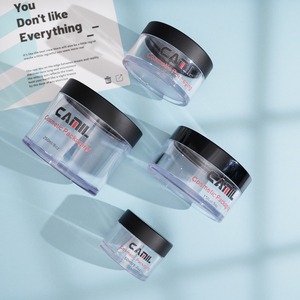 Envase cosmético PETG personalizado de 1oz, 2oz, 4oz, 6oz, 8oz, plástico negro mate para el cuidado de la piel, tarros vacíos para crema de ojos y cara con tapas - Product Image 5
