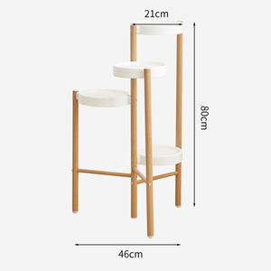 Maceta <span class=keywords><strong>de</strong></span> flores para suelo <span class=keywords><strong>de</strong></span> <span class=keywords><strong>madera</strong></span>, soporte multicapa para plantas <span class=keywords><strong>de</strong></span> interior, venta al por mayor - Product Image 6