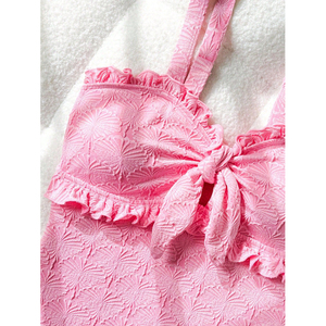 Maillot de bain une pièce sexy en tissu spécial, coupe haute, style bandeau mignon, tenue de plage - Product Image 5
