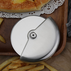 Couteau à pizza rond en acier inoxydable avec couvercle, accessoires de pâtisserie, <span class=keywords><strong>roulette</strong></span> à pâte, coupe-pâte à pizza - Product Image 5