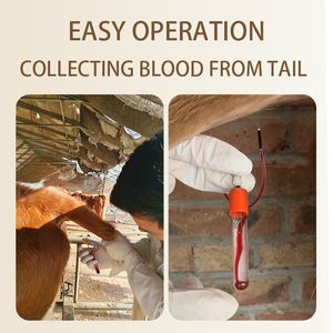소 소 28 일 임신 테스트 키트 혈청 주사기 혈액 수집 튜브 수의학 동물 제품 신속 테스트 - Product Image 4
