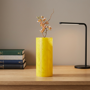 RFCrafts High Quality Resin Floor Flower <b>Vase</b> Modern Home Decor Yellow Linear Table <b>Vase</b> - Product Image 3