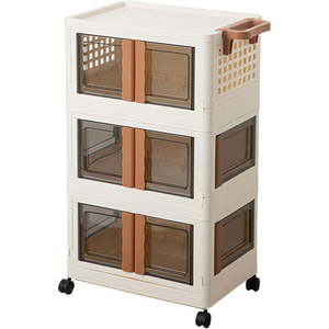 Modern Single Transparent Eco-Friendly Durable Household Organizer Bins Front Opening <b>Large</b> Capacity Plastic Storage Bedding - Product Image 1
