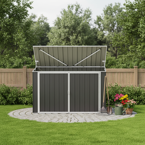 Abri <span class=keywords><strong>de</strong></span> jardin en métal étanche EST15586-H140 pour outils et <span class=keywords><strong>rangement</strong></span> extérieur - Product Image 5