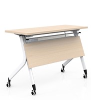 Table de conférence mobile pliable à plateau rabattable, directement de l'usine, bureau d'étude pour les établissements d'enseignement