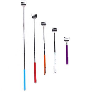Multicolour Stainless Steel Telescoping Extendable <b>Massager</b> Metal Extended Flexible Telescope Back Scratcher - Product Image 1