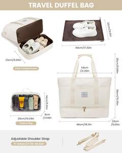 Bolsa de Lona Cruzada de Hombro para Mujer, para Compras, Viajes, Trabajo, Resistente, Personalizable, Bolsa de Mensajero - Product Image 2