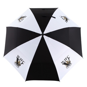 30 Inch Auto Windproof Two-Layer Golf <b>Umbrella</b> Straight Style with Mesh for Advertising Championships & Tournaments - Product Image 2