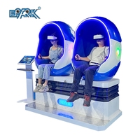 Montagnes russes de réalité virtuelle d'arcade, Machine de jeu de simulation Vr, 2 sièges 9d Vr, chaises d'œufs à vendre