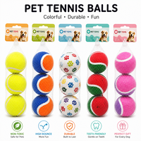 Vente en gros de balles de tennis pour animaux de compagnie de 1,5 à 9 pouces, jouets pour chiens, balles rebondissantes interactives, logo personnalisé, couleur, taille, emballage