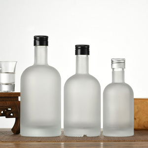 Bouteille de vin en verre écologique de 750ml avec bouchon en caoutchouc pour la <span class=keywords><strong>tequila</strong></span> au whisky et l'artisanat emballée dans un carton - Product Image 1