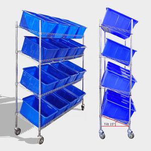 Estantería de Alambre Cromada de 5 Niveles, Estante de Almacén de Acero al Carbono Extraíble con Protección Anticorrosión para Almacenamiento en Garaje - Product Image 3