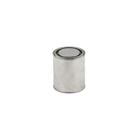 Vente en gros 54*54 * H40mm rose noir vide bocal en fer blanc avec couvercle et boîtes emballage pour bougie cadeau boîte en fer blanc