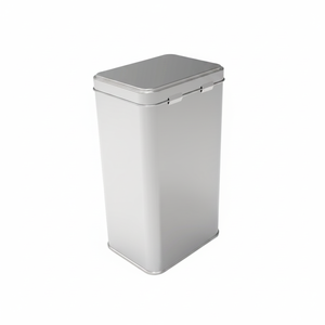 Caja Rectangular de Hojalata de 1 Litro para Té, Café y Bebidas Calientes, 75 x 100 x 169 mm, Tapa Deslizante, Kontensan L493 - Product Image 2