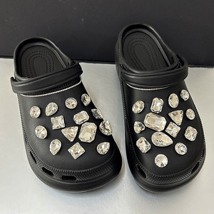Wholesale Bling <strong>Jewelry</strong> Clog Charms Gems Rhinestone Decoration Girls Women Gifts Metal Shoe Buckle Shoe Charms Shoe Decorations - Product Image 1