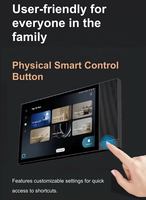 UEMON Panel Inteligente Android IPS de 8 Pulgadas con Control por Voz Alexa, ZigBee Gateway, IR Blaster, Interruptor de Pared de 2 Gangs, Compatible con Smart Life APP