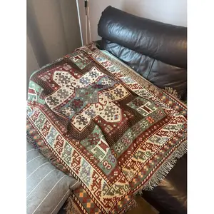 Sofá indiano boêmio cobertor de tapeçaria decorativa 40% algodão 60% poliéster para acampamento