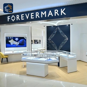 Moderno Espositore per <span class=keywords><strong>Gioielli</strong></span> Bianco, Vetrina in Vetro Temperato, Mobile a Isola, Design d'Interni <span class=keywords><strong>di</strong></span> Lusso per Negozi - Product Image 3