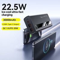 OEM LOGO PD22.5W Charge rapide bidirectionnelle 30000mAh Capacité Power Bank Sortie USB-C Affichage numérique Portable 30000mah Powerbank
