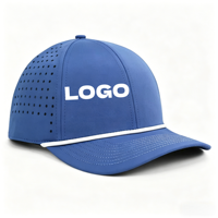 Casquette de baseball personnalisée avec logo brodé 3D, découpe laser, perforations hydro-étanches, respirante, pour homme, idéale pour le golf en extérieur
