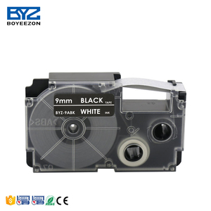 Boyeezon <span class=keywords><strong>Ruban</strong></span> d'étiquettes Casio compatible de haute qualité blanc sur noir BYZ-9ABK XR-9ABK <span class=keywords><strong>ruban</strong></span> de 9mm utilisé pour la <span class=keywords><strong>machine</strong></span> <span class=keywords><strong>à</strong></span> <span class=keywords><strong>écrire</strong></span> - Product Image 1