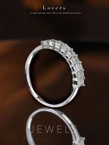Xinfly Wholesale 18k White <b>Gold</b> Emerald Cut Diamond 1ct <b>Ring</b> - Product Image 3