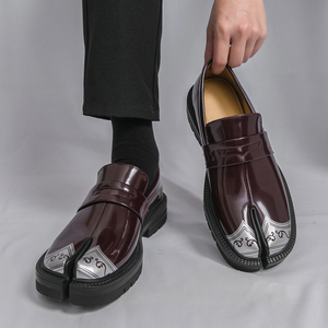 Chaussures <span class=keywords><strong>Tabi</strong></span> personnalisées pour hommes et femmes, plates, respirantes, à fermeture facile, style ballerines, mocassins à bout rond - Product Image 4