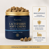 Lactoferrine Soutien Immunitaire Friandises à Mâcher pour Chiens Lécithine Bien-être Quotidien Formule Haute Puissance Naturelle Premium OEM