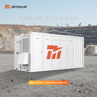 MateSolar Solution ESS 20 pieds 3MWH 5MWH Station d'énergie solaire hors réseau Conteneur de stockage de batterie LifePO4 280Ah 314Ah