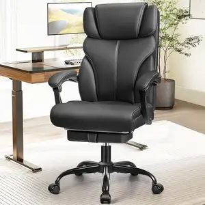 가장 저렴한 새로운 디자인 안락 의자 발 레스와 현대 임원 크고 키 큰 가죽 사무실 의자