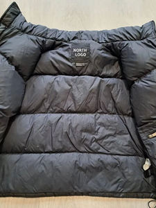 Blouson Bomber Casual Homme Fini Sur Mesure de Haute Qualité à Col Montant Noir, Zippé, Coupe-Vent, Hiver, Logo Avant - Product Image 4