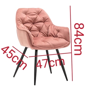 Hot Bán Chất Lượng Cao Rắn Khung Kim Loại Thoải Mái Nhung Đệm Giải Trí Tiện Nghi Nhà Hàng Ghế Nhung Hiện Đại Ghế - Product Image 2