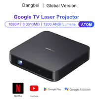 Premier projecteur laser Google TV Dangbei Atom 1200 ISO Lumens Home Cinéma Intelligent 1080P 4K Laser ALPD 3D Projecteur Dangbei Atom