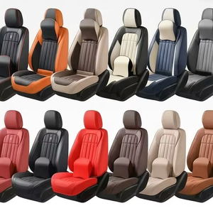 Nuevo Producto en Venta 2026, Juego Completo de Fundas de Asiento de Coche de Cuero Personalizadas, Impermeables, Universales para 5 y <span class=keywords><strong>7</strong></span> <span class=keywords><strong>Plazas</strong></span>, para Todas las Estaciones - Product Image 1