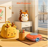 Projecteur de poche HD portable mini au design unique 2026, OEM ODM d'usine, prend en charge la 4K avec HDMI USB AV et haut-parleur stéréo