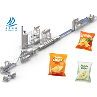 Máquina de línea de producción de patatas fritas frescas de nueva condición, sistema automático para fabricar patatas fritas