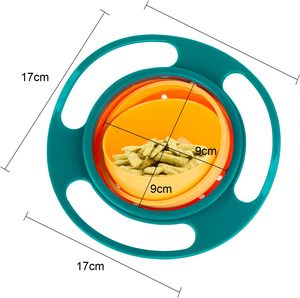 Bol pour enfants anti-déversement à rotation 360 degrés avec couvercle rotatif gyroscopique pour un usage quotidien pour les tout-petits - Product Image 3