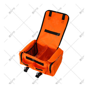 Sac de secours pour le camping, en tissu Oxford orange, durable, trousse de premiers soins pour les entraînements d'urgence en plein air - Product Image 2