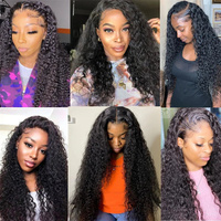 Perruques Lace Front 13x6 en Cheveux Humains Ondulés Profonds, Perruques en Cheveux Humains Brésiliens Bruts pour Femmes Noires, Perruques Frontales HD Lace Kinky Curly – Fournisseurs