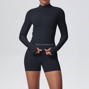 Vêtements de sport respirants pour femmes, vêtements de yoga, vêtements de fitness sans couture, veste de sport personnalisée - Product Image 2