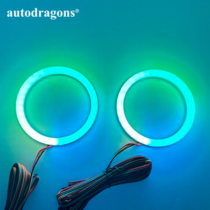 Anneaux halo LED étanches à cercle complet de 95 mm avec contrôleur de smartphone pour Avensis INFINITI FX35 Solano Alfa Romeo - Product Image 5