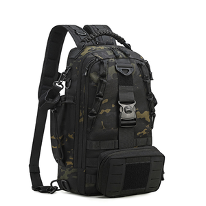 Sac à dos de pêche tactique 2025, sac d'assaut MOLLE pour la randonnée, sac à dos de trekking imperméable avec porte-canne à pêche - Product Image 2